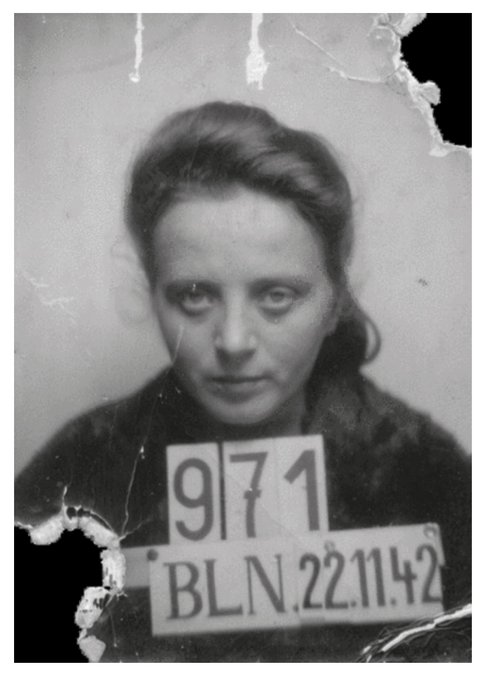 Erfassungsfoto von Maria Andrzejewska aus dem Durchgangslager Berlin-Wilhelmshagen, 22. November 1942, Stiftung Deutsch-Polnische Aussöhnung